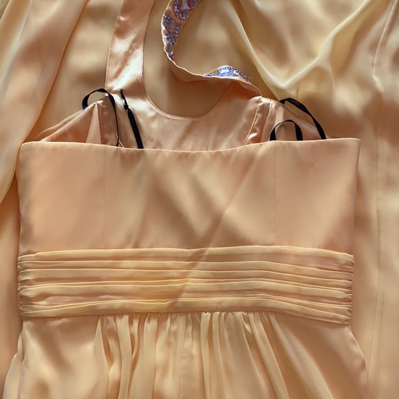 Laundry by Shelli Segal Yellow dress/ gown Sz 6 - Picture 5 of 6
